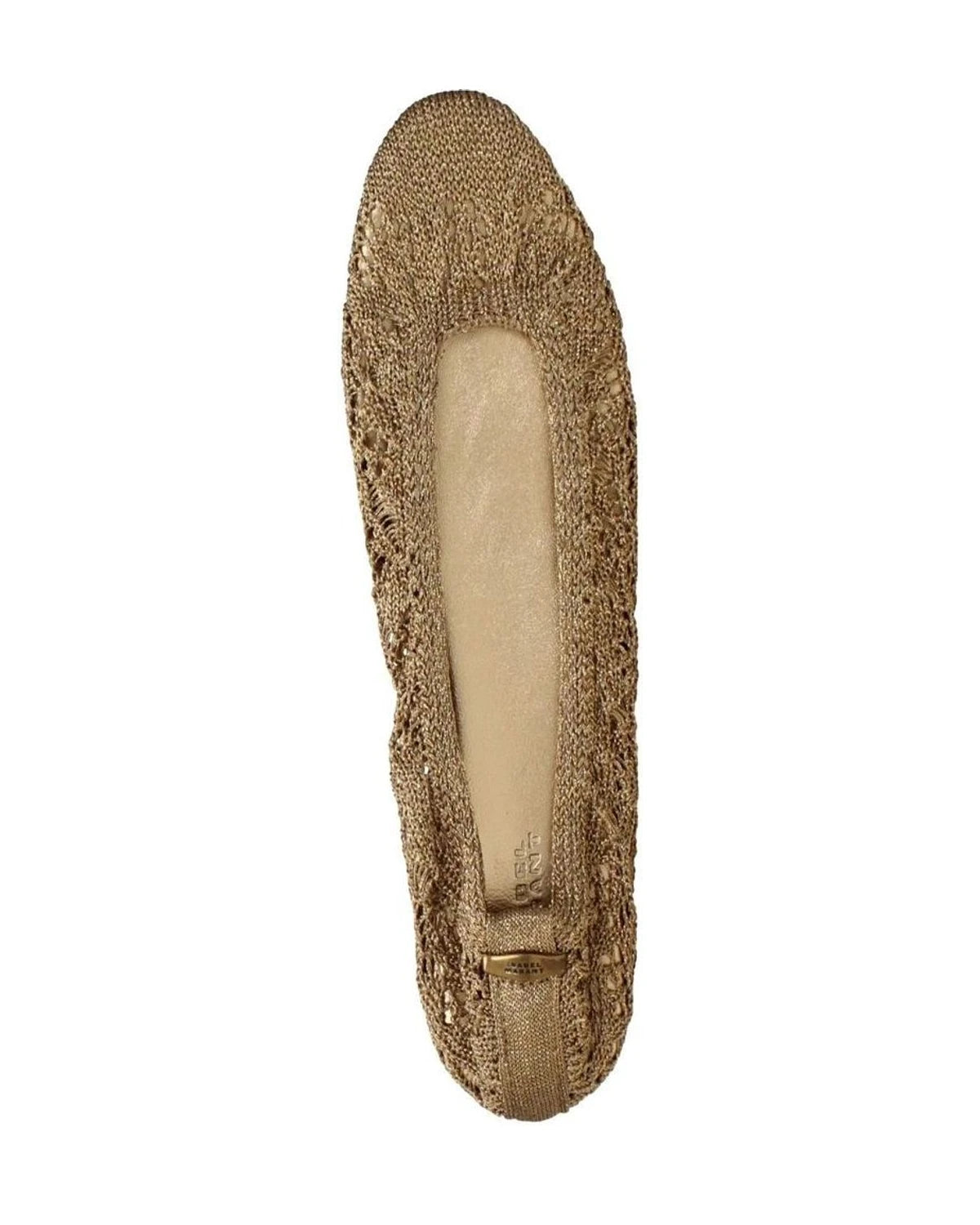 Isabel Marant Gold Ballet Flats 