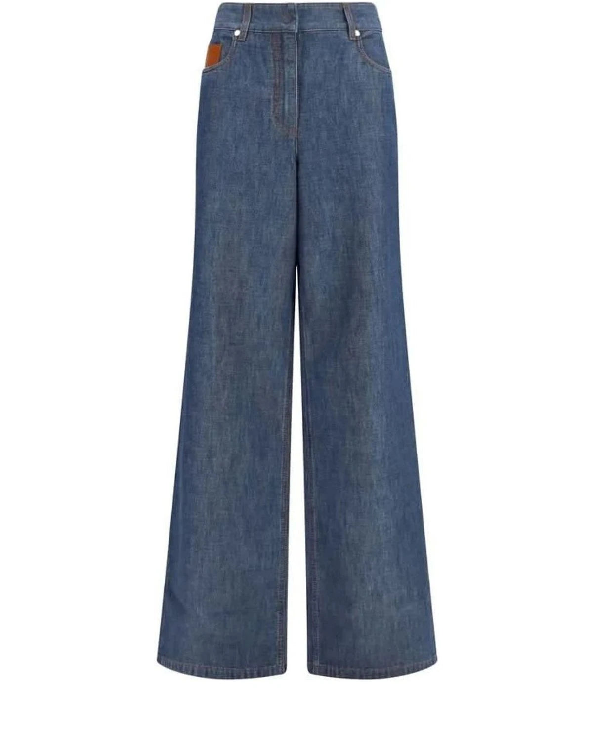 Fendi Jean in blue, Cotton