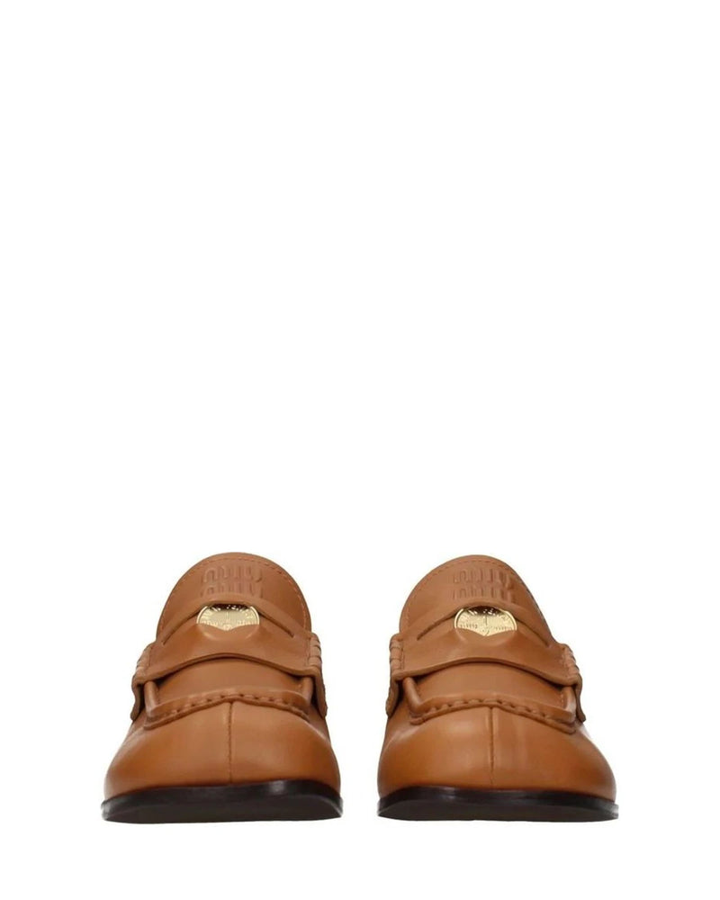 Miu Miu Brown Loafers 