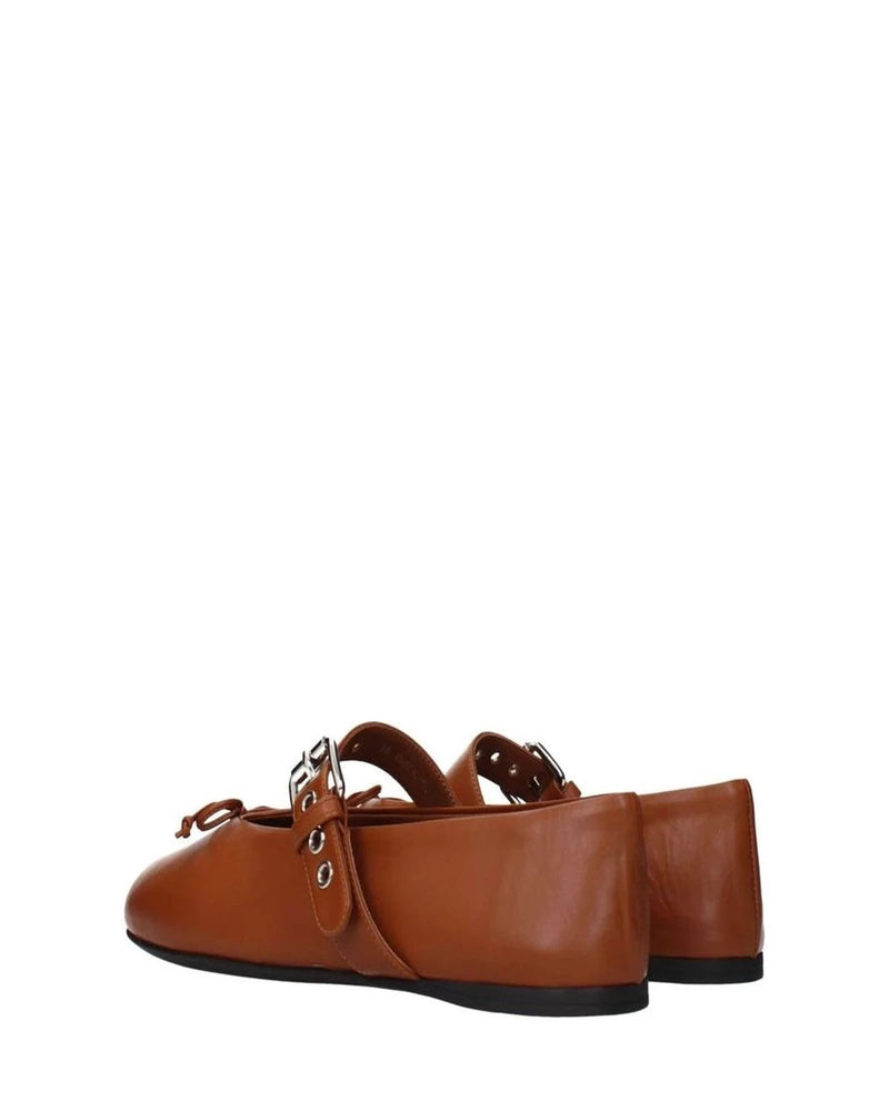 Miu Miu Brown Ballet Flats 