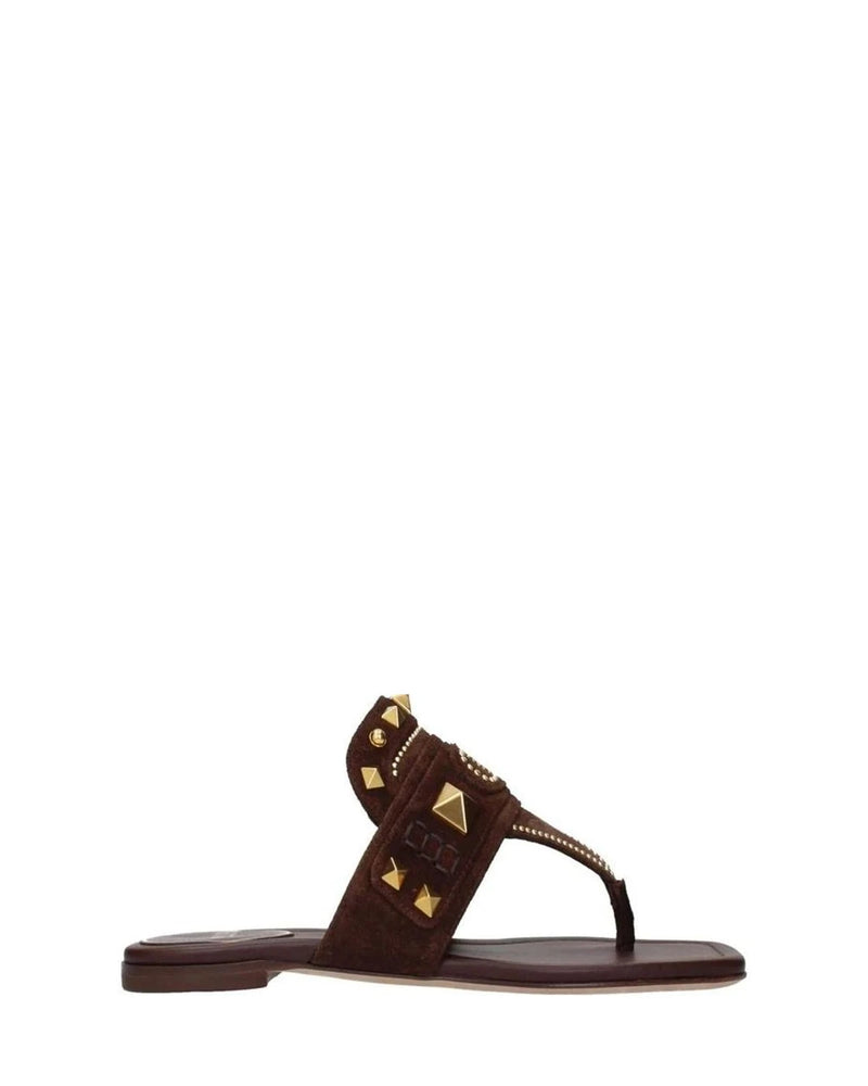 Valentino Garavani Brown Flip-Flops 