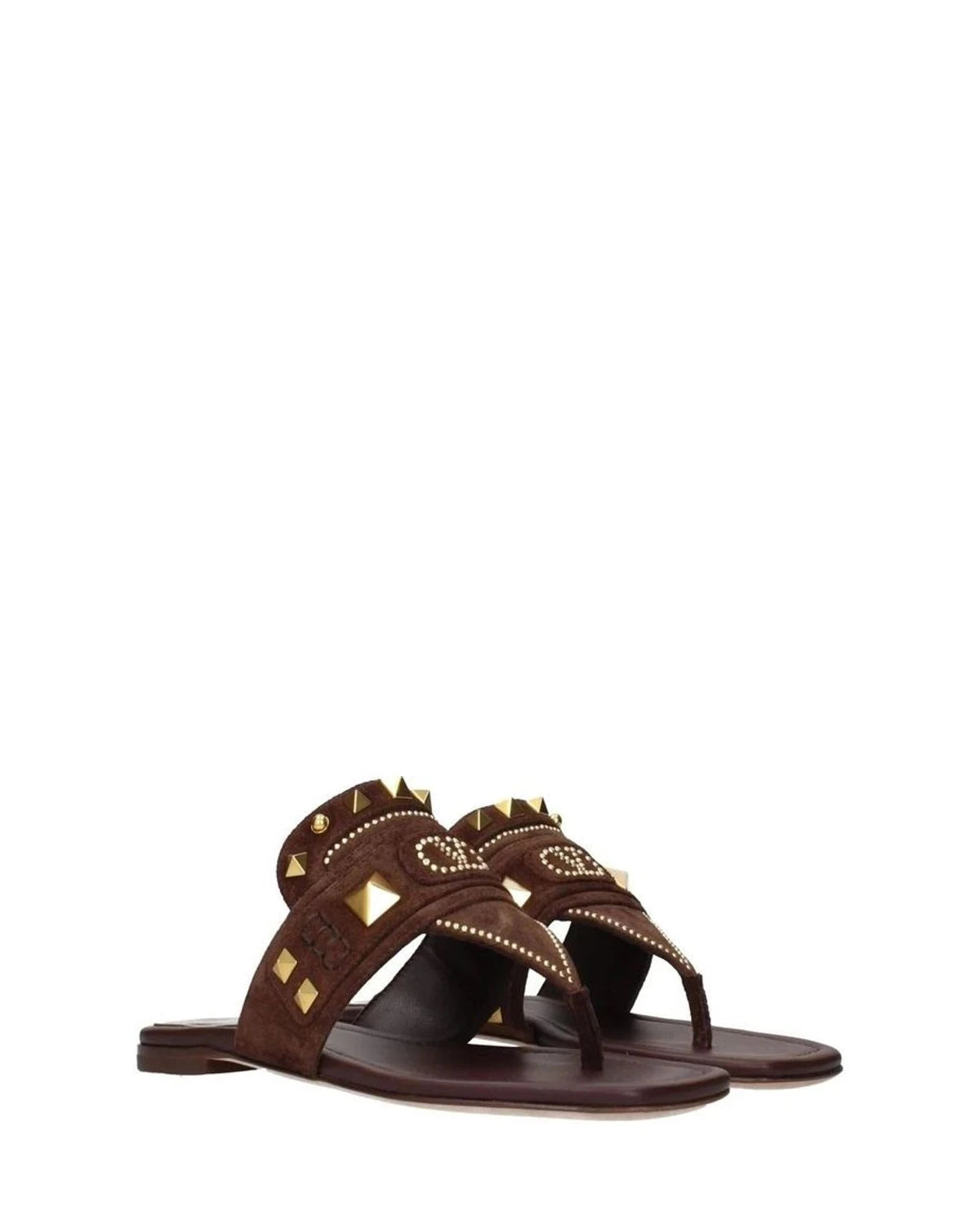 Valentino Garavani Brown Flip-Flops 