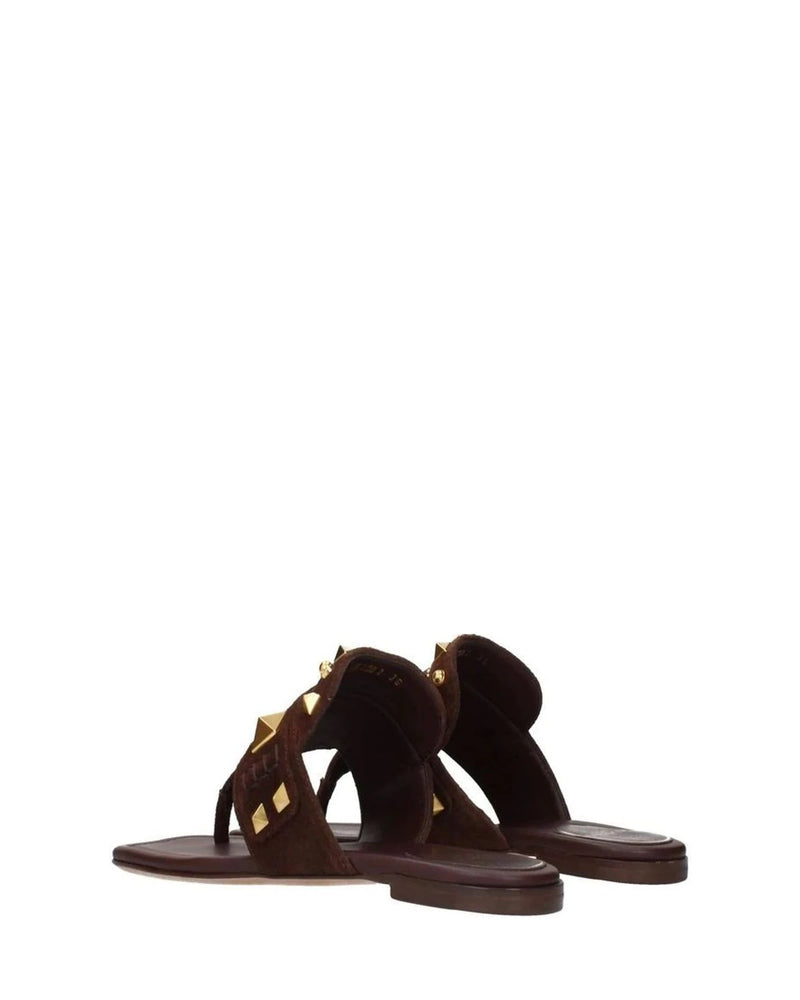 Valentino Garavani Brown Flip-Flops 