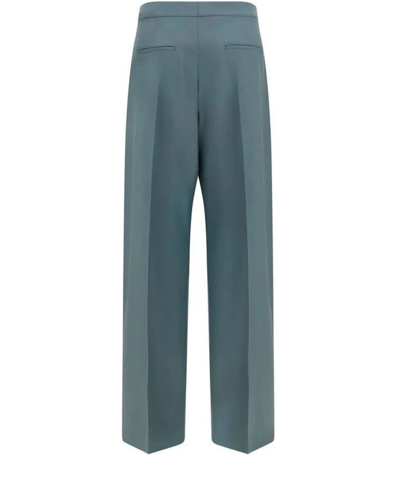 Chloé Trouser in blue, Fleece Wool — view 2