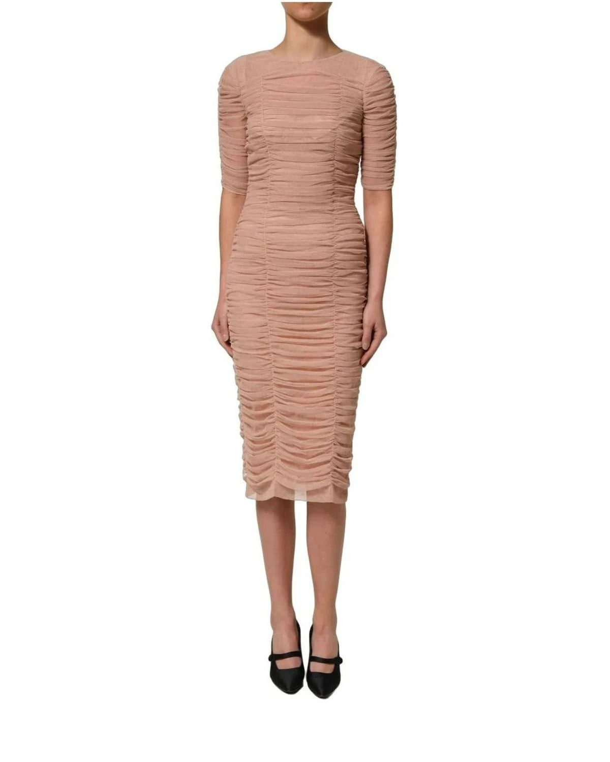 Dolce & Gabbana Dresse in beige, Silk — view 3
