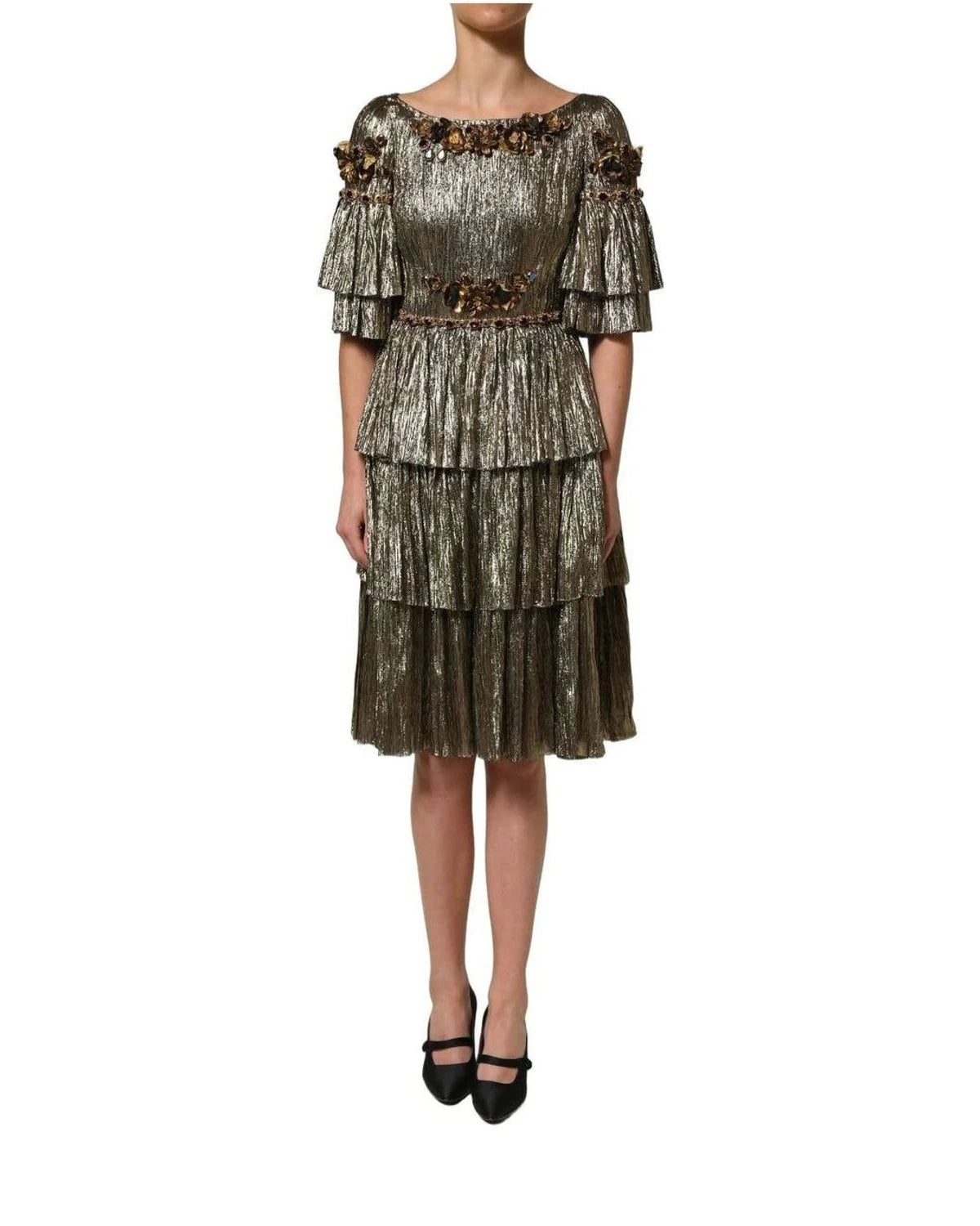 Dolce & Gabbana Dresse in gold, Silk — view 2