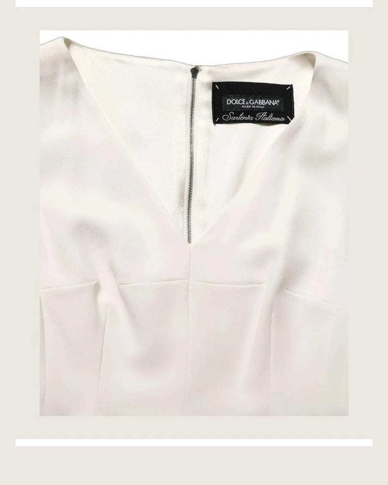 Dolce & Gabbana Dresse in white, Silk