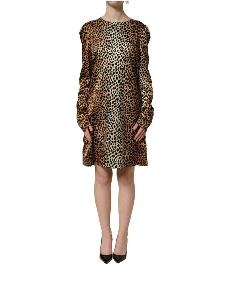 Dolce & Gabbana Dresse in brown, Silk — view 5
