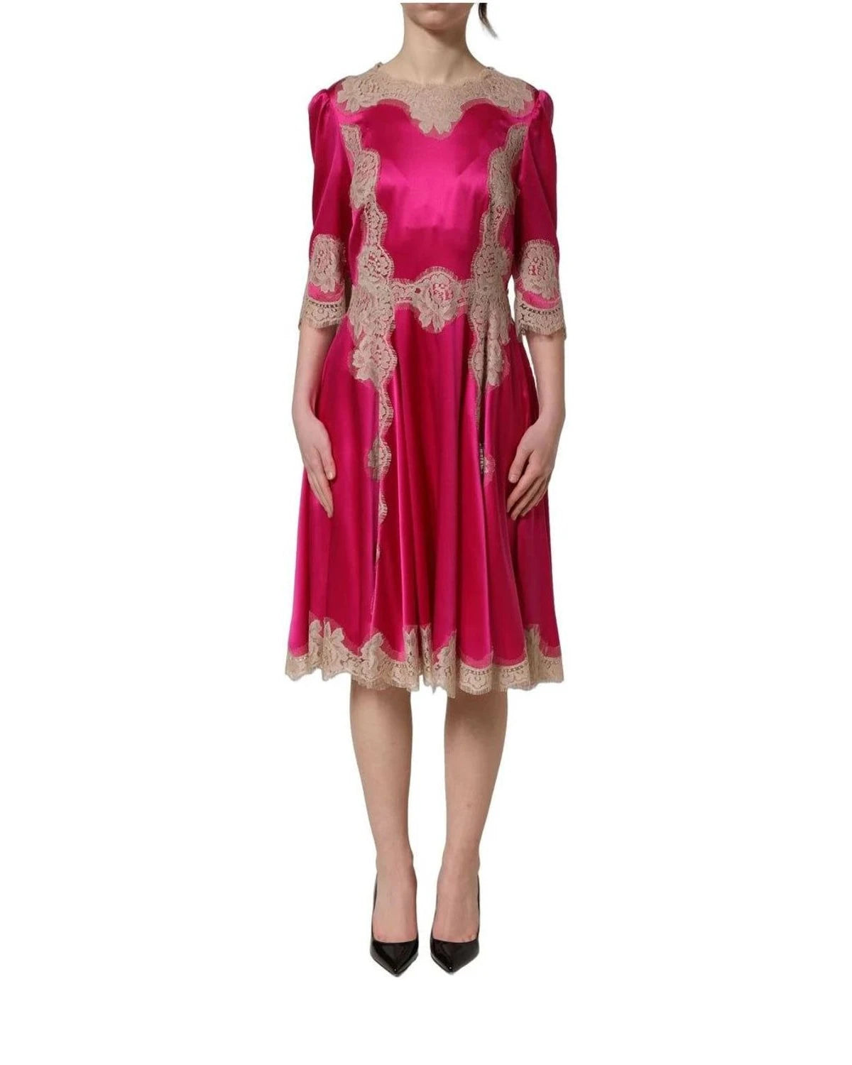 Dolce & Gabbana Dresse in pink, Silk — view 3