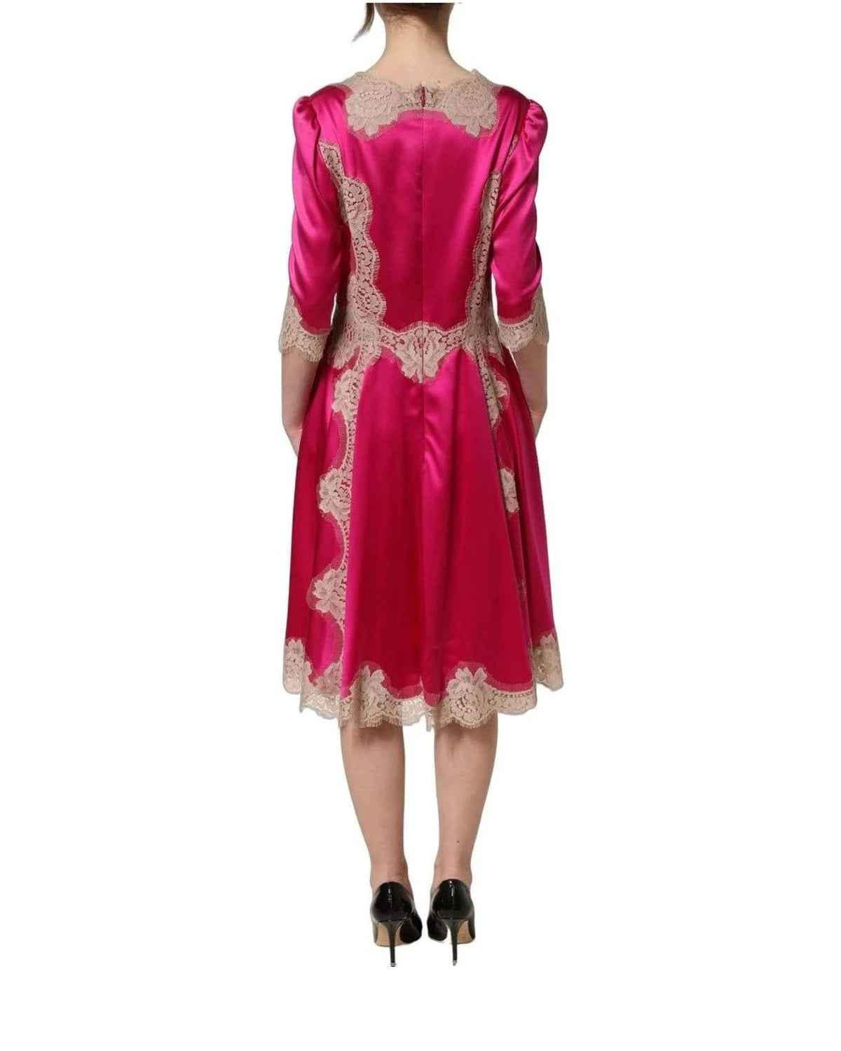 Dolce & Gabbana Dresse in pink, Silk — view 5