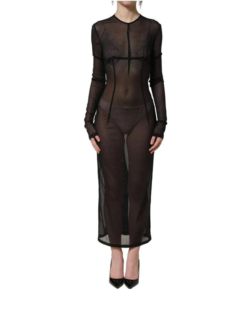 Dolce & Gabbana Dresse in black, Silk — view 3