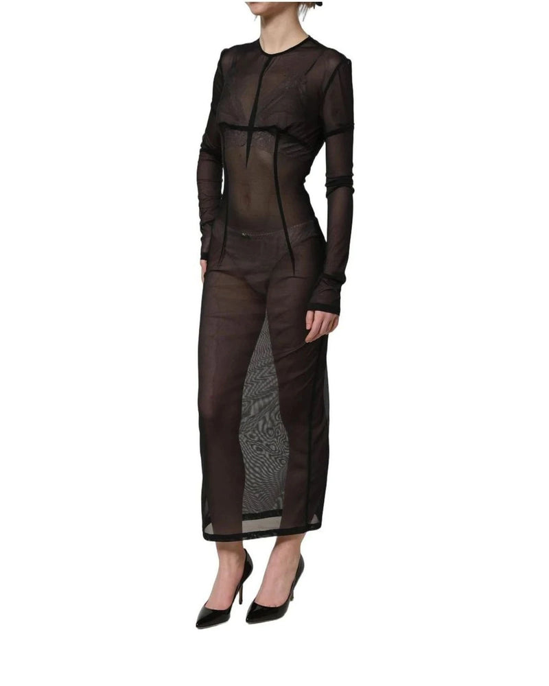 Dolce & Gabbana Dresse in black, Silk — view 4
