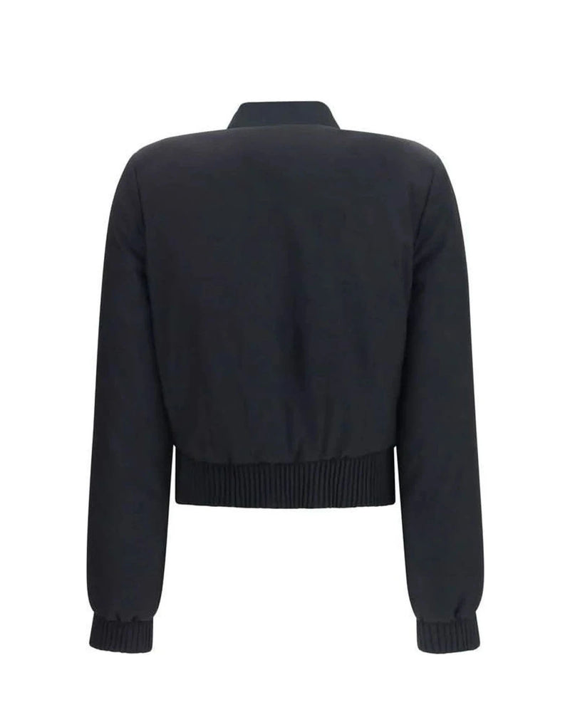 Alexander McQueen Bomber Jacket in black, Polyester — view 2