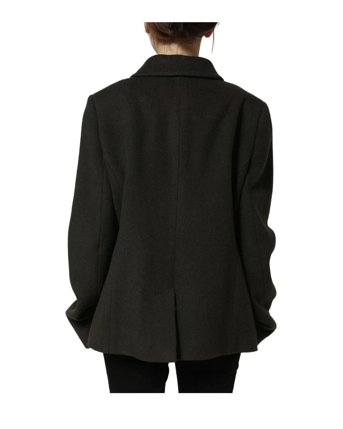 Dolce & Gabbana Pea Coat in green, Polyester — view 5