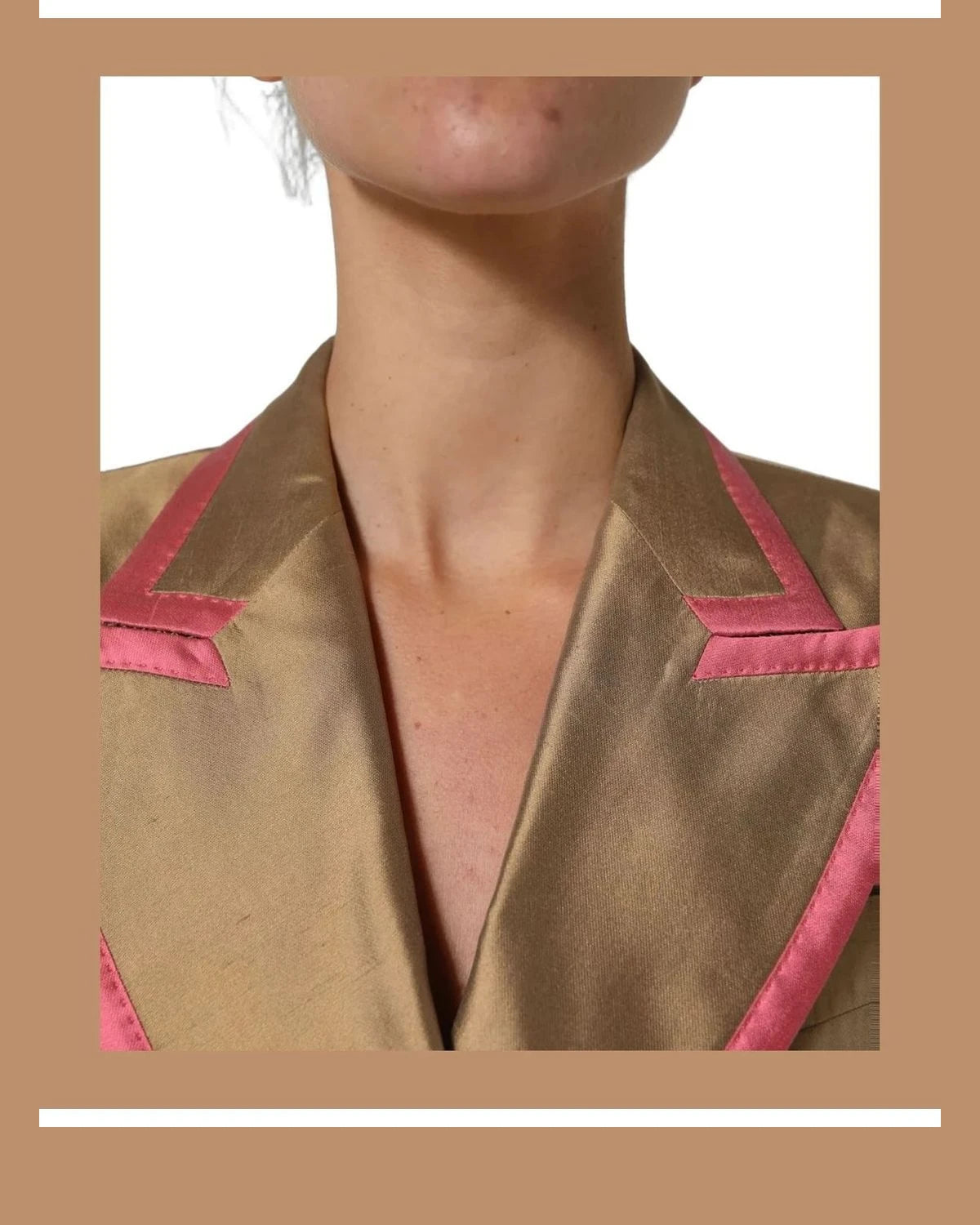 Dolce & Gabbana Blazer in gold, Silk — view 6