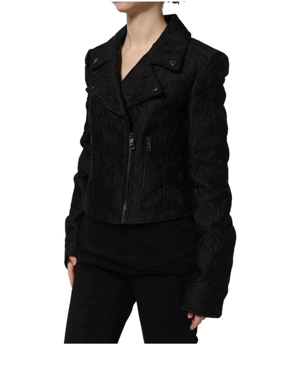 Dolce & Gabbana Bomber Jacket in black, Polyester — view 6