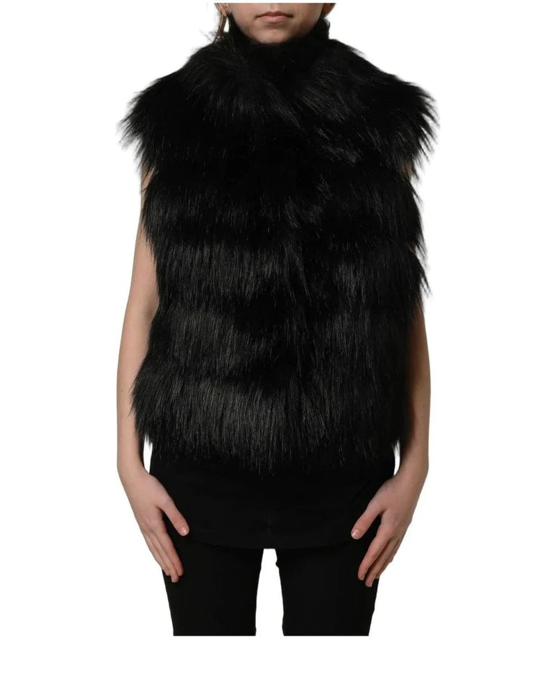 Dolce & Gabbana Vest in black, Acrylic — view 2