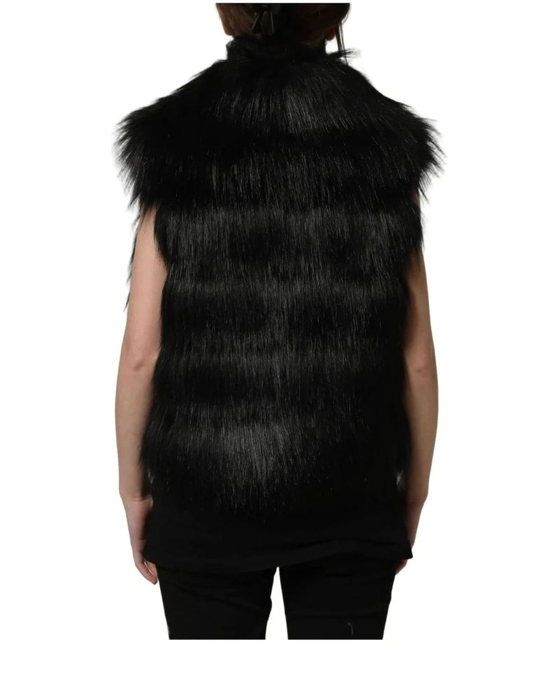 Dolce & Gabbana Vest in black, Acrylic — view 5