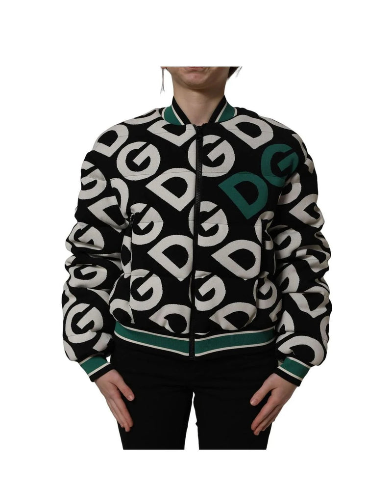 Dolce & Gabbana Bomber Jacket in black, Nylon Full — view 3
