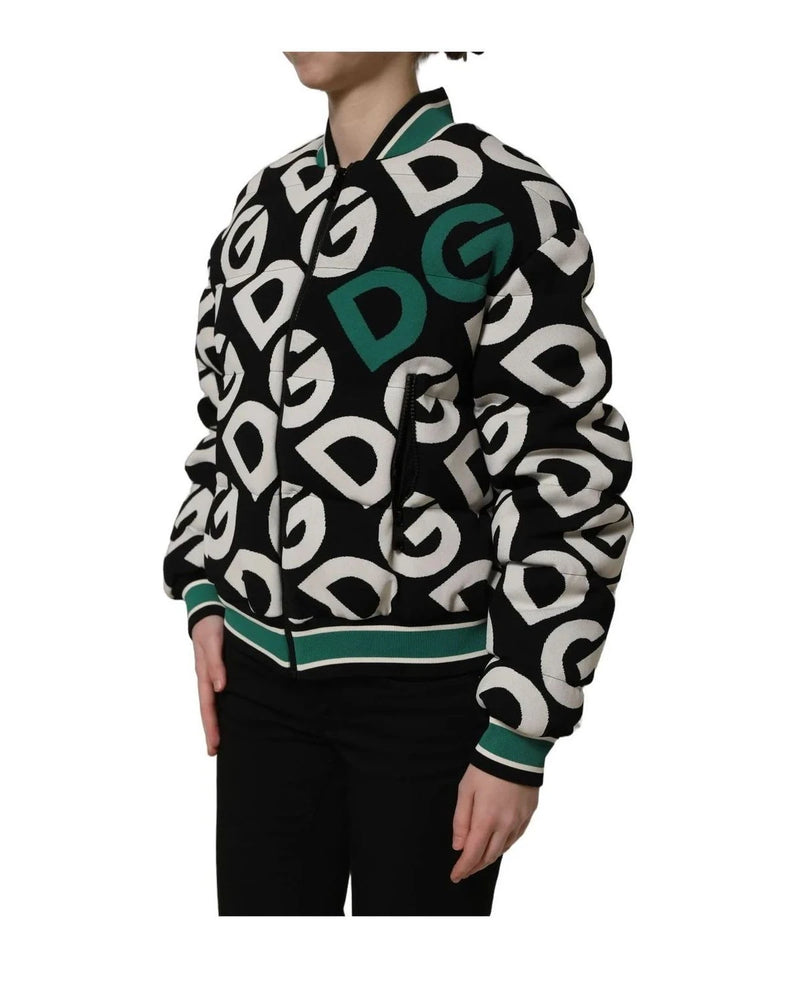 Dolce & Gabbana Bomber Jacket in black, Nylon Full — view 4