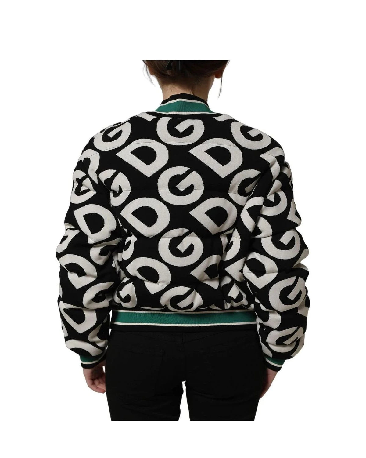 Dolce & Gabbana Bomber Jacket in black, Nylon Full — view 5