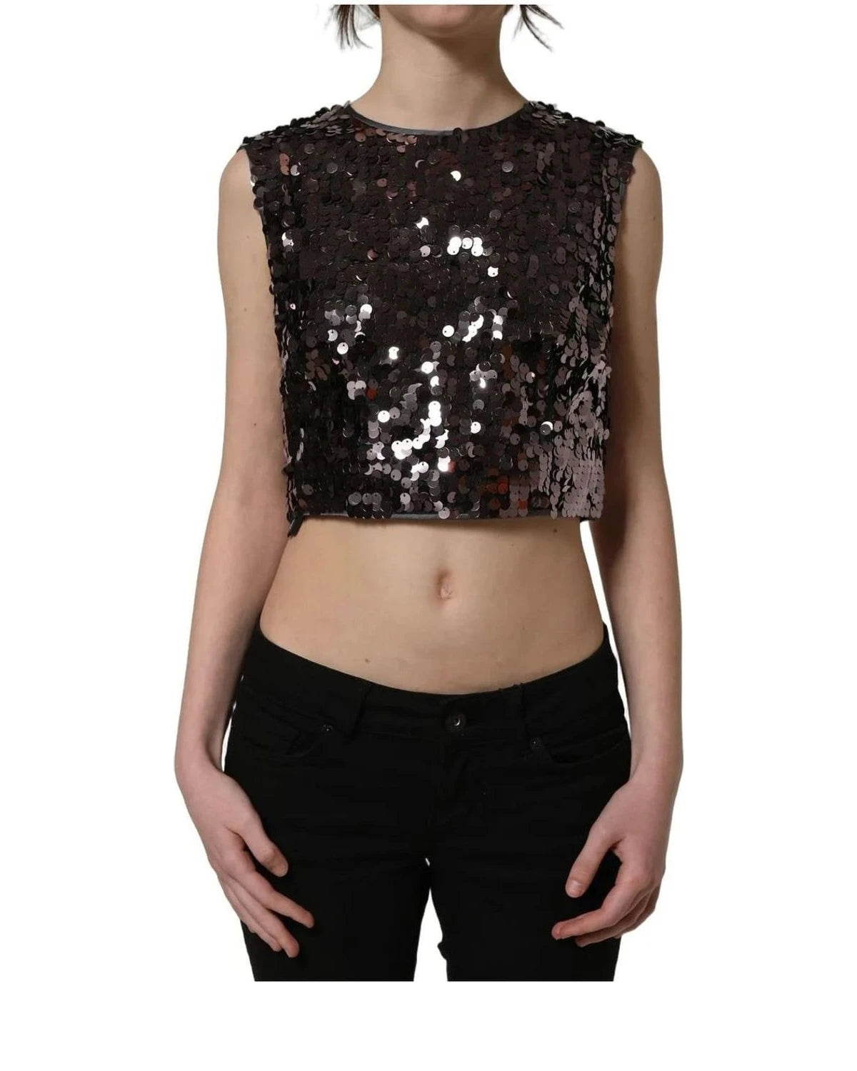 Dolce & Gabbana Tank Top in purple, Silk — view 2