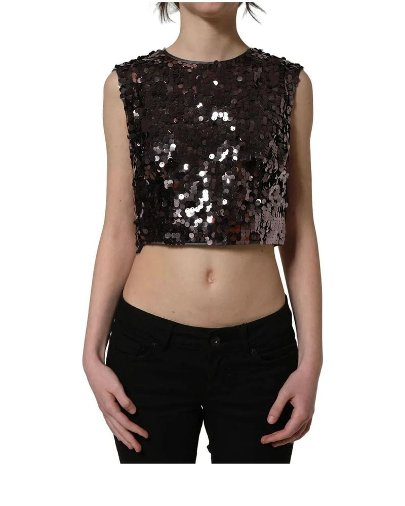 Dolce & Gabbana Tank Top in purple, Silk — view 2