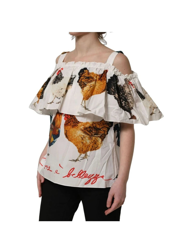 Dolce & Gabbana Blouse in white, Cotton — view 5