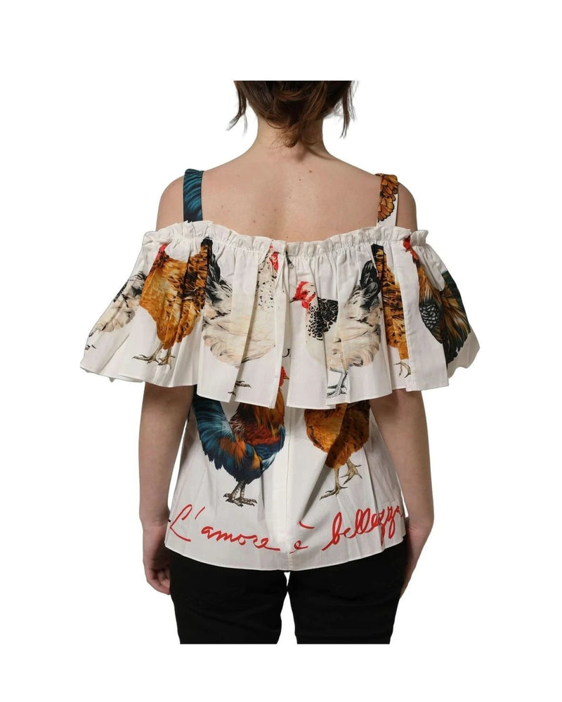Dolce & Gabbana Blouse in white, Cotton — view 6