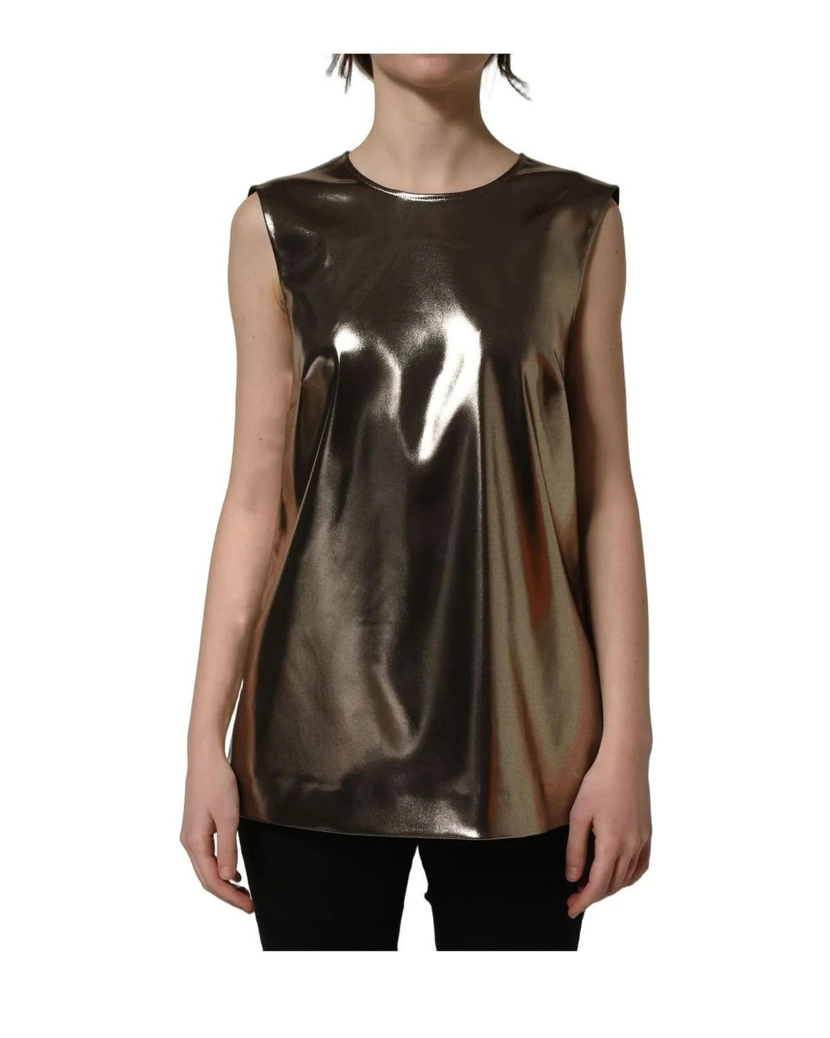 Dolce & Gabbana Tank Top in bronze, Acetate — view 2