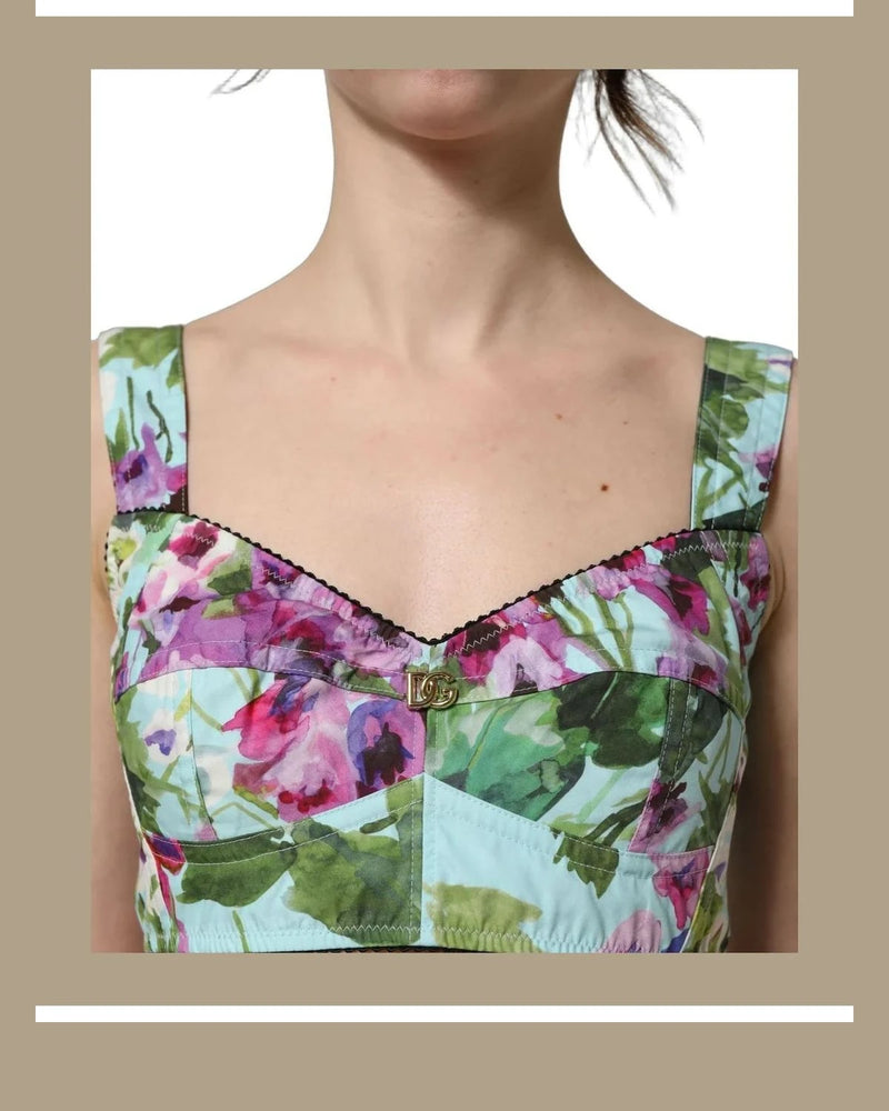 Dolce & Gabbana Corsets & Bustier in green, Elastane — view 2