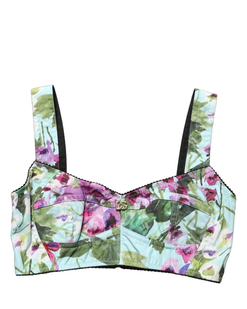 Dolce & Gabbana Corsets & Bustier in green, Elastane — view 4