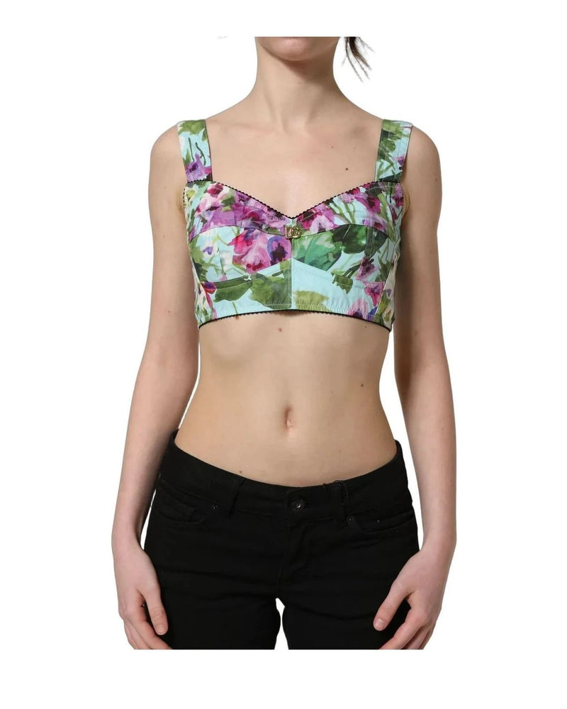Dolce & Gabbana Corsets & Bustier in green, Elastane — view 6