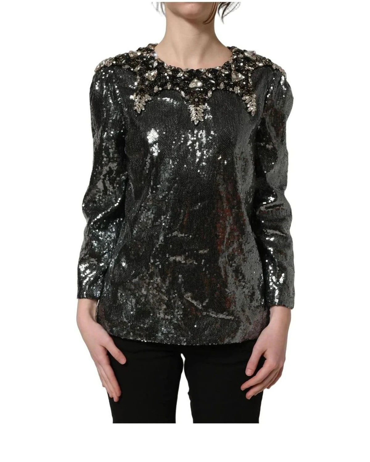 Dolce & Gabbana Blouse in gray, Silk