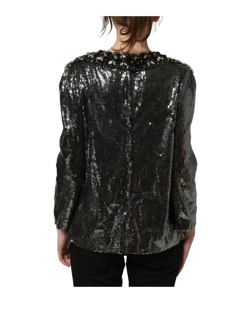 Dolce & Gabbana Blouse in gray, Silk — view 4