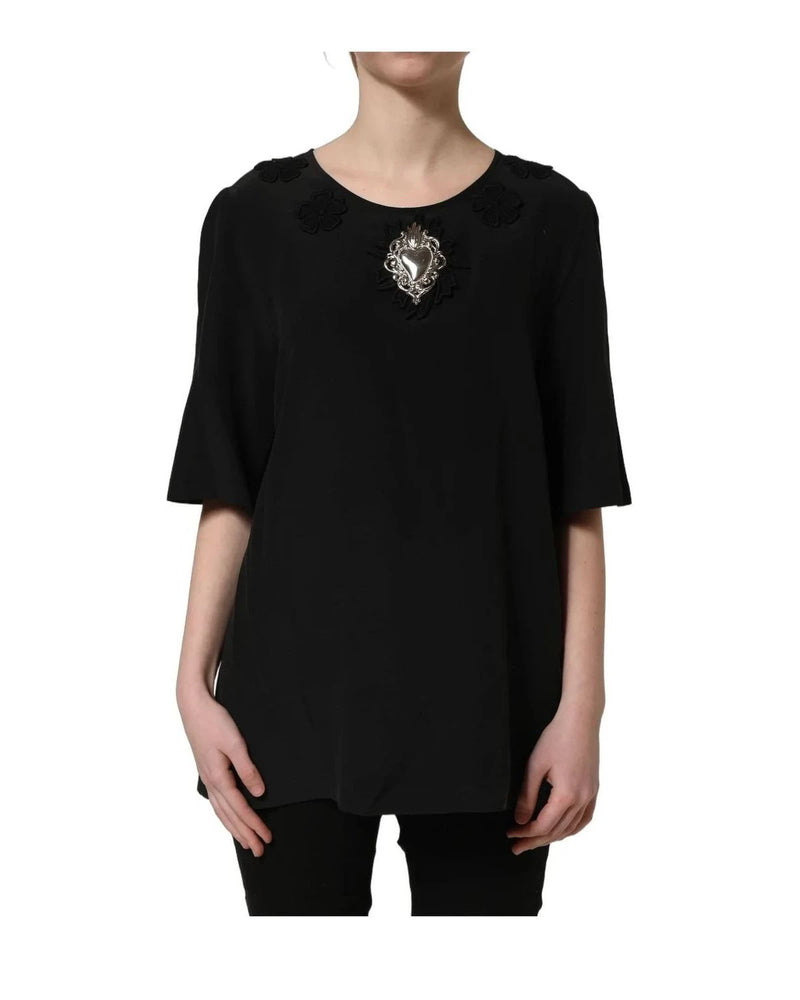Dolce & Gabbana Blouse in black, Silk — view 2