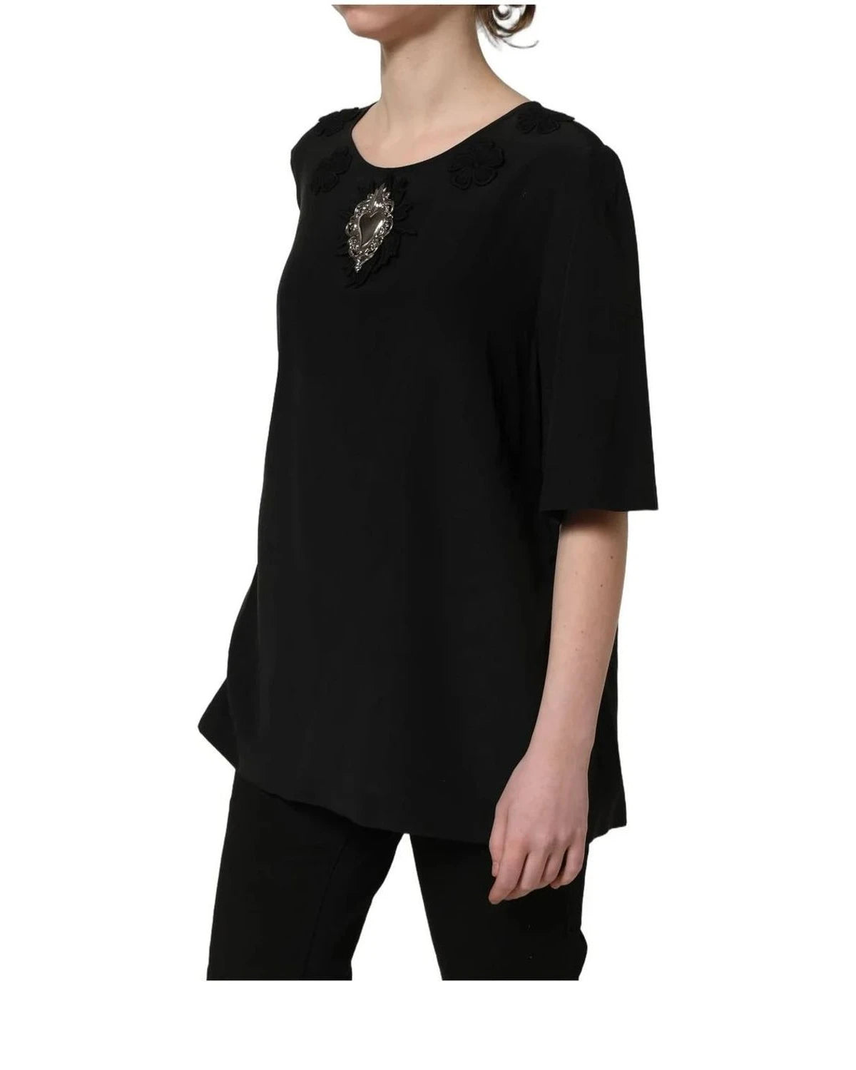 Dolce & Gabbana Blouse in black, Silk — view 4