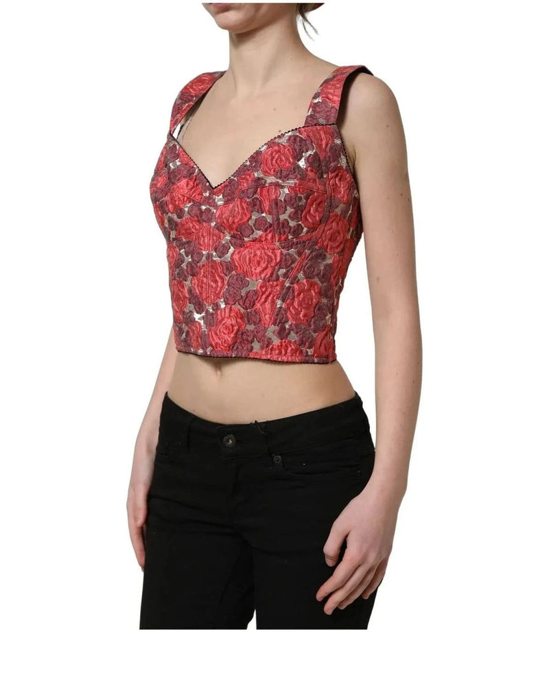 Dolce & Gabbana Corsets & Bustier in red, Elastane — view 4
