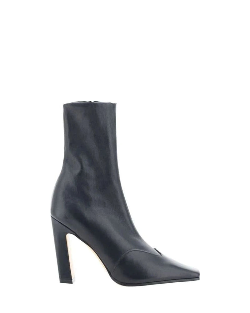 Khaite Black Ankle Boots 