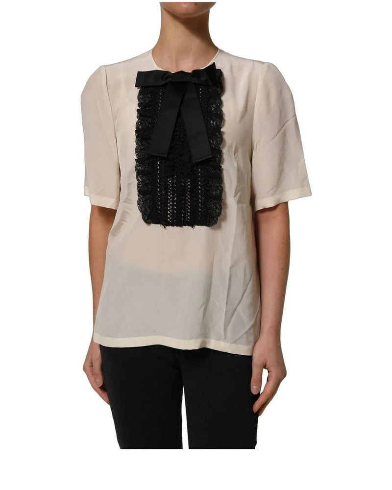 Dolce & Gabbana Blouse in beige, Silk — view 4