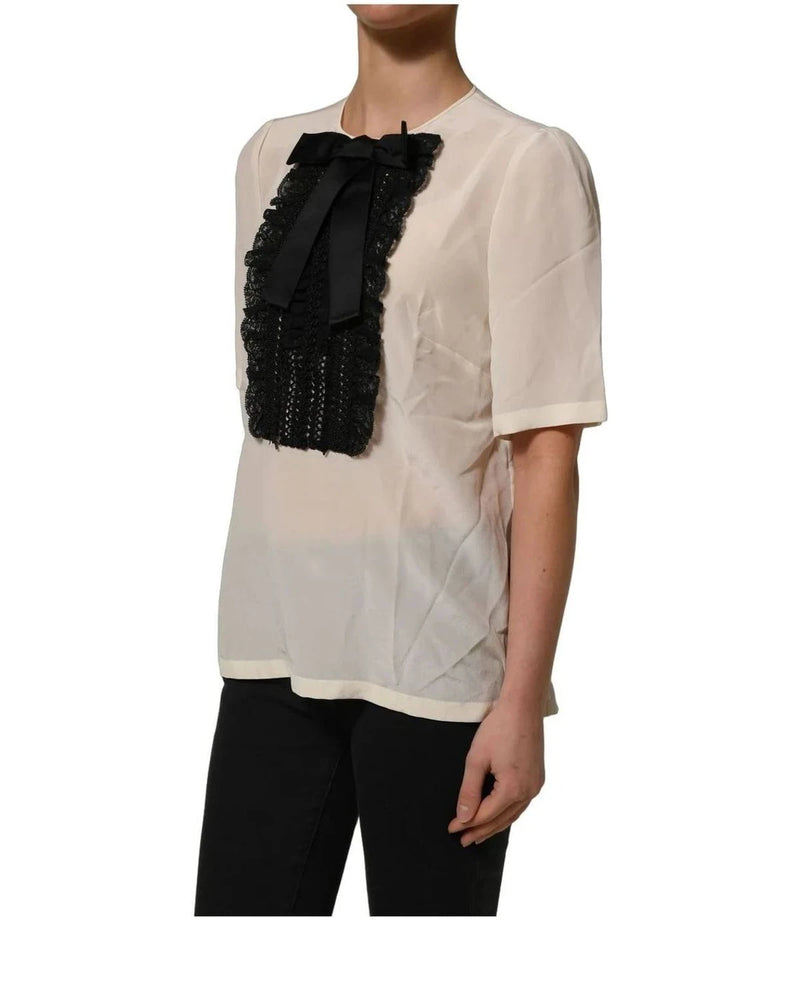 Dolce & Gabbana Blouse in beige, Silk — view 6