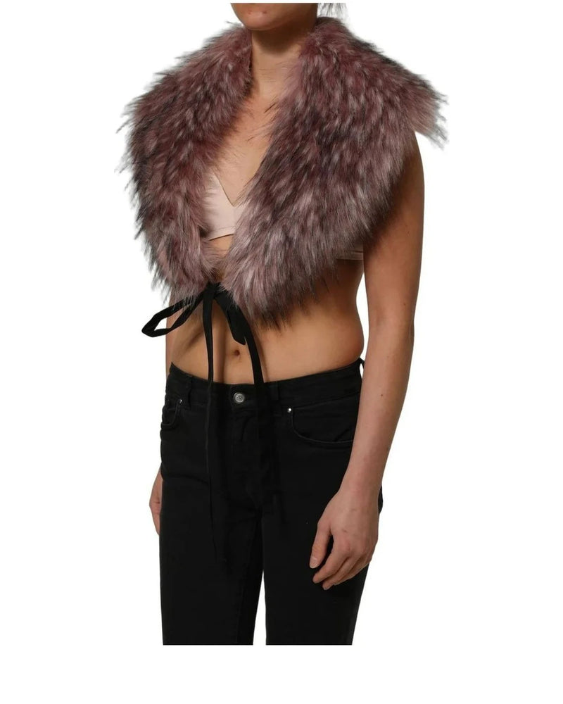 Dolce & Gabbana Vest in pink, Polyester Tie — view 4