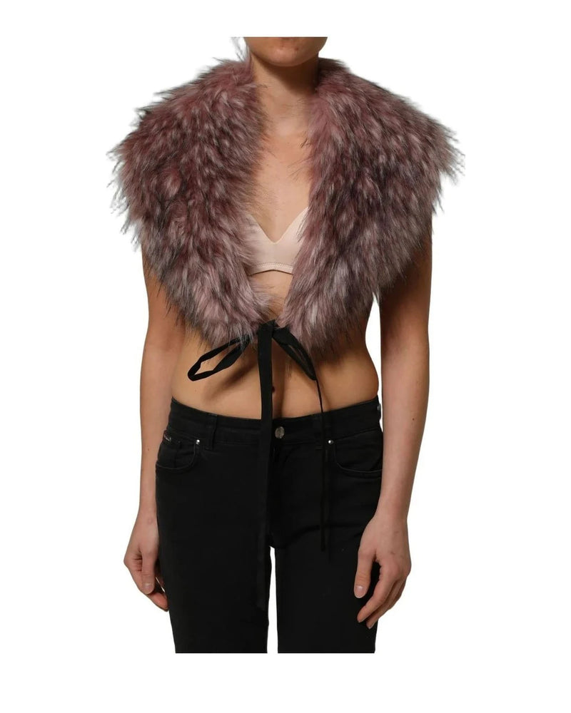 Dolce & Gabbana Vest in pink, Polyester Tie — view 5