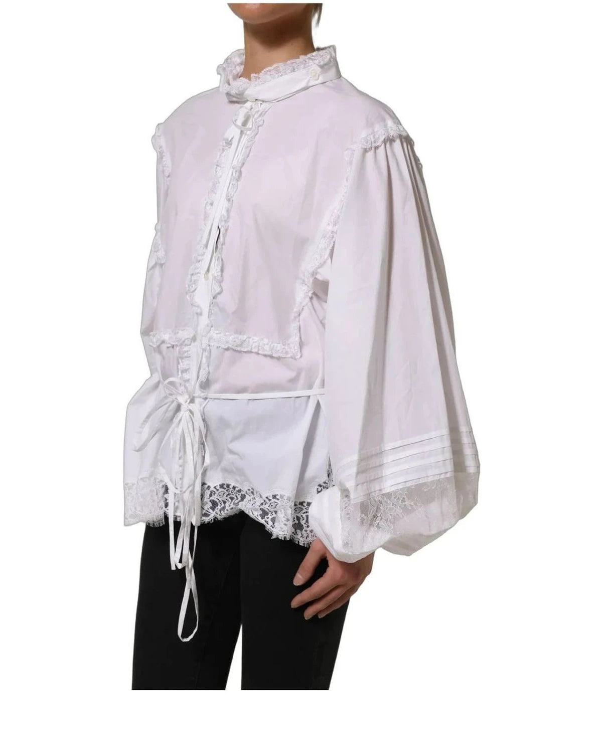 Dolce & Gabbana Blouse in white, Cotton — view 5