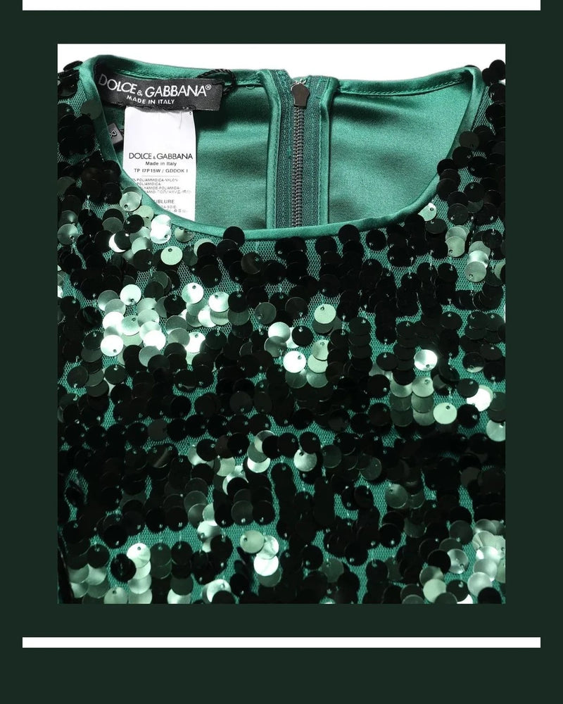 Dolce & Gabbana Blouse in green, Silk