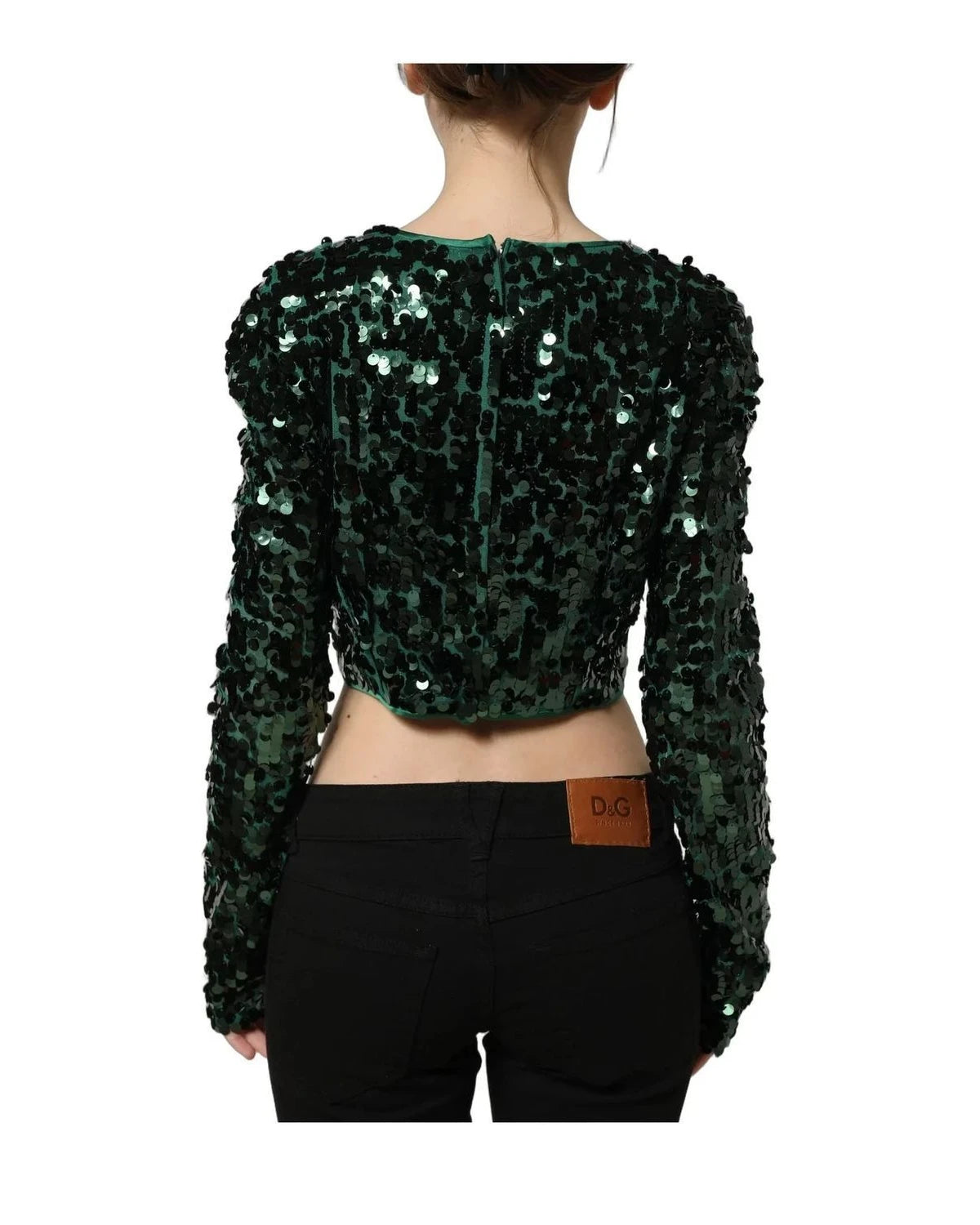 Dolce & Gabbana Blouse in green, Silk — view 5