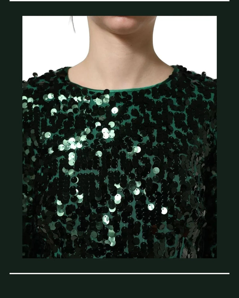 Dolce & Gabbana Blouse in green, Silk — view 6