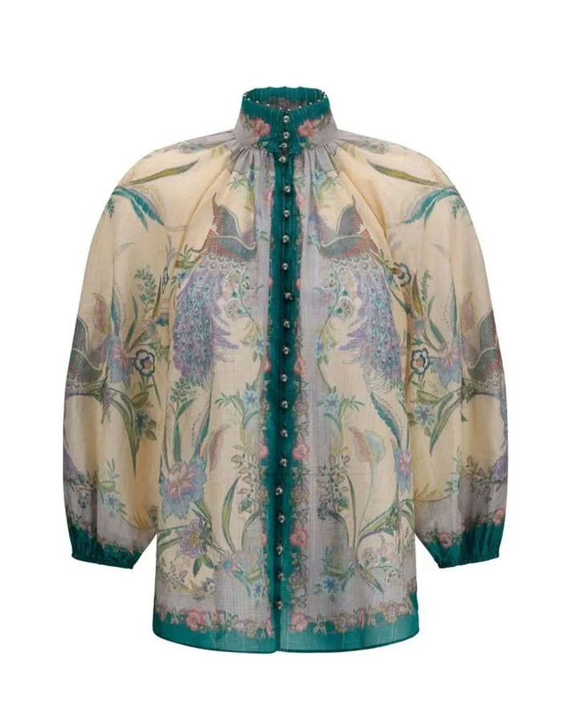 Zimmermann Blouse in beige, Cotton