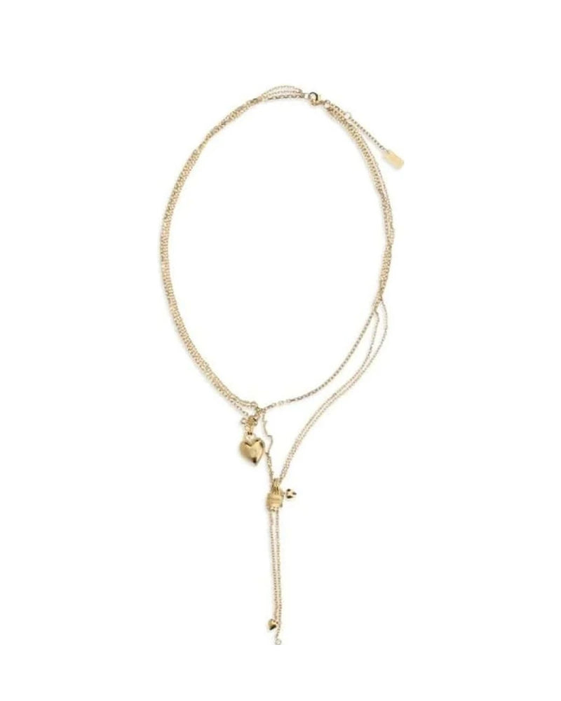 Chloé Necklace in gold, Brass