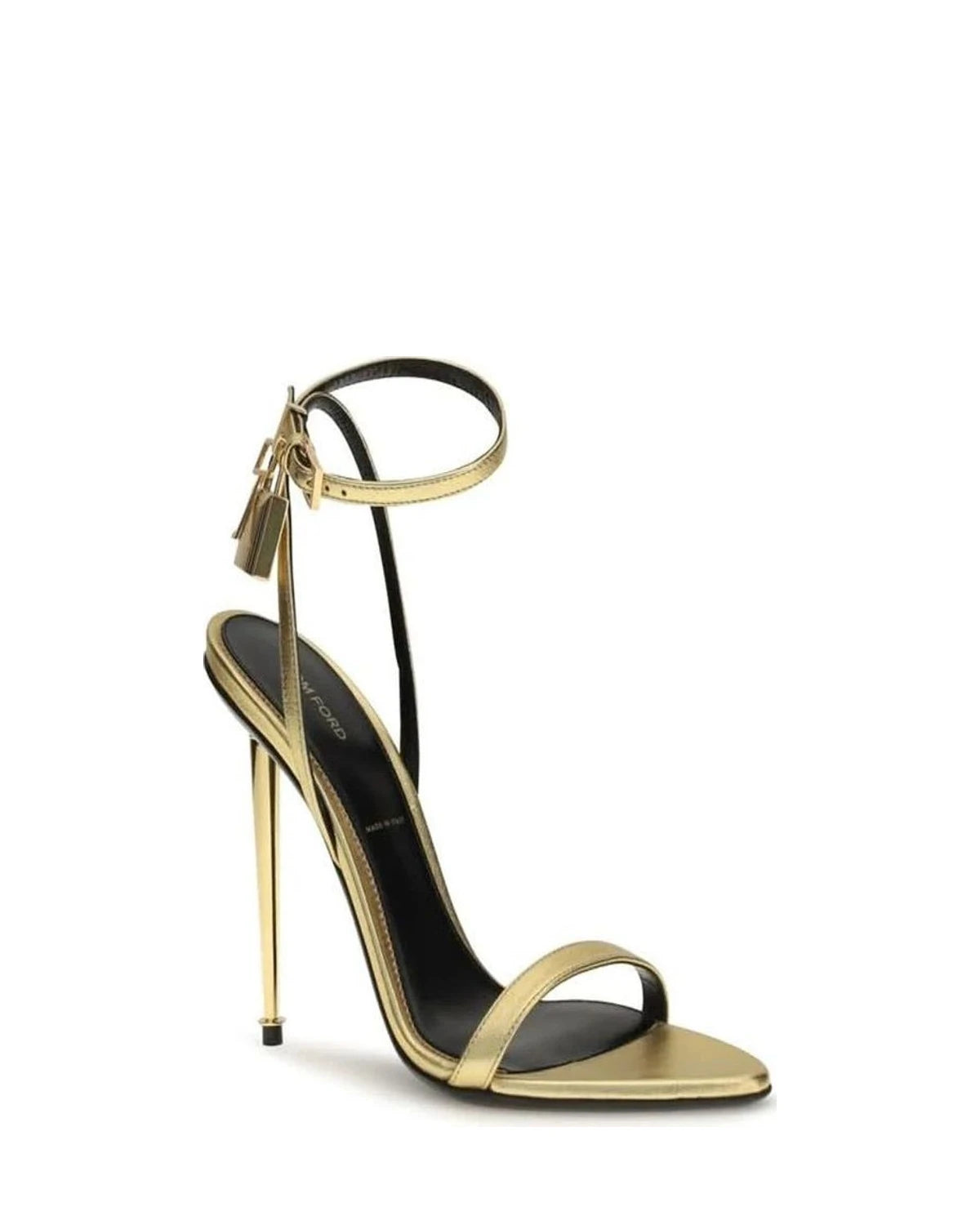Tom Ford Gold Stiletto Sandals 